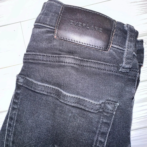 Everlane the high rise skinny black washed denim jeans - Picture 5 of 5